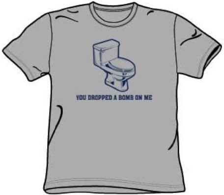 You Dropped A Bomb - Adult Heather S/S T-Shirt For Men, Size: Small, Color: Heather