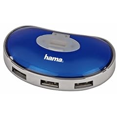 Hama USB 2.0 Hub 1:4 blau Bus-powered