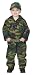 Jr. Camouflage Suit with Cap & Belt, size 2/3, Green