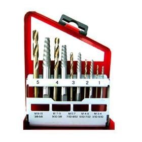 Neiko 10-Piece Alloy Screw Extractor Solid Cobalt Left Hand Drill Bits Set
