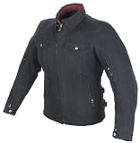 Power Trip Ladies Ronin Armored Denim Motorcycle Jacket Black Small S