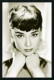 Audrey Hepburn - Sepia Framed Posterz by unknown artist,25.7 x 37.7 Framed
