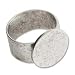Antiqued Silver Ring with 16 mm Pad (10 pcs)
