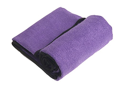 YogaRat Hand Purple-Black 100% Microfiber Yoga Towels (15