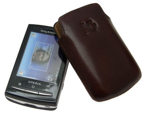Suncase Ledertasche f&uuml;r Sony Ericsson Xperia X10 Mini braun Preisvergleich