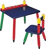 from PINTOY Wooden Pencil Desk & Chair