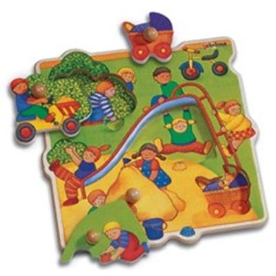 41S7S85AETL Chelona Wood Peg Puzzle Kids   Playground