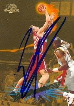 Eric Piatkowski Autographed/Hand Signed Basketball Card (Los Angeles Clippers) 1995 Skybox #54