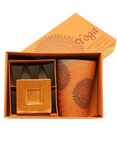 Yoga Essentials Cone Incense and Candle Gift Box