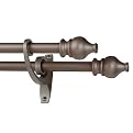 Serif Drapery Rod Hardware Set - Bronze