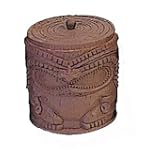 TIKI COTTOM JAR - BATHROOM TIKI DECOR
