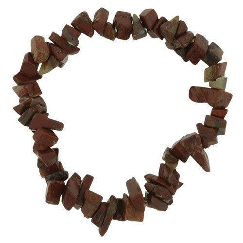 Pugster Poppy Jasper Stone Chip Bracelets