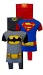 Batman and Superman Superhero Short Sleeve Cotton Pajama Sets for boys