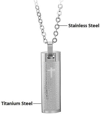 Happy Jewelry New Titanium Stainless Steel Corss Stamp Stylish Innovative Pendant Necklace with a Gift Box and a Nice Small Gift