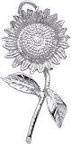 Sunflower Charm by Rembrandt Charms