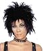 Short Black Unisex Costume Rocker Wig