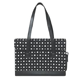 Black and White Flap-Over Laptop Case