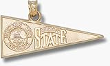 Michigan State Spartans Seal and Mich State Pennant Pendant - 14KT Gold Jewelry