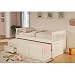 Day Bed with Trundle Mission Style in White Finish