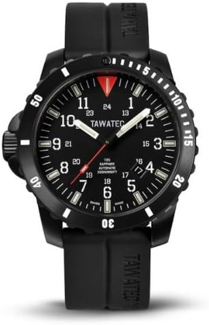 TAWATEC Auto Black Titan Diver Tactical ICS - Rubber Strap