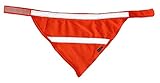 Dog Reflective Gear, Walk your Dog Safely with this Blaze Orange Bandana with White Reflective Stripes, Visible at Night for your Dog's Protection, Easy to Use, Comfortable for your Pet, The Safety Scarf Your Dog Will Love To Wear (Medium)