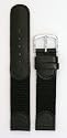 Men's Swiss Army Style Watchband Black 19mm Watch Band