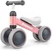 BEKILOLE Baby Balance Bike for 1 Year Old Girl Gifts, 10-24 Month Toddler Balance Bike, 4 Silent Wheels Pre-School First Ride On Toys, 1st Birthday Gifts