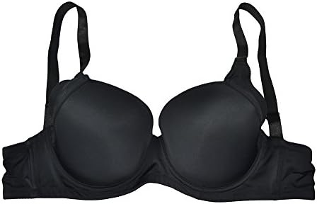 Alfa Global Women's Plus Size Laced Comfort Strap Minimizer Soft Cup Bra Black 36D