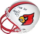Stefan Lefors Autographed/Hand Signed Louisville Cardinals Replica Mini Helmet C-USA POY