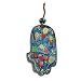 Small Wood Painted Hamsa