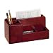 Rolodex 1734648 An Elegant Warm Metropolitan Look. Desk Organizer, Mahogany