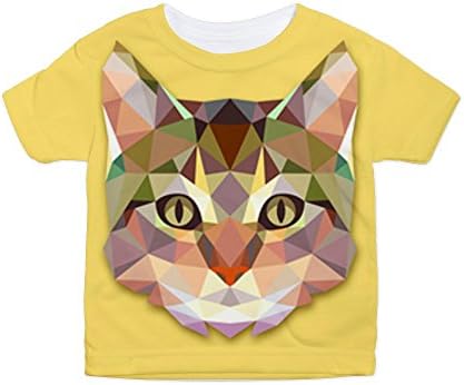 Royal Lion Toddler All Over Print T-Shirt Triangle Cat Kitten - 3T