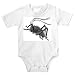 Onesie with mormon, insect, bug, grey, cricket