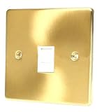 SATIN BRASS RJ45 NETWORK SOCKET C442BBW