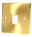 SATIN BRASS RJ45 NETWORK SOCKET C442BBW
