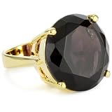 nOir Classic Purple Cubic Zirconia Cocktail Ri