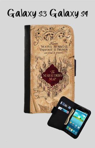 new Harry Potter The Marauders Map samsung galaxy s3 wallet case Leather