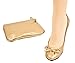 Sidekicks Foldable Ballet Flats Shoes w/ Carrying Case GOLD MEDIUM