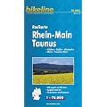 Bikeline Radkarte Rhein-Main Taunus. 1 : 75.000, wasserfest und rei�fest, GPS zum Download