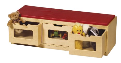 Guidecraft Easy - View Storage Bench