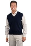 Port Authority Signature - Fine-Gauge V-Neck Sweater Vest.