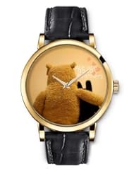 SPRAWL Aanalog Fashion Series Gold Ladies Watches of Genuine Black Leather Strap,Unique Wrist Watch for Women Girls Designed with We are good brothers