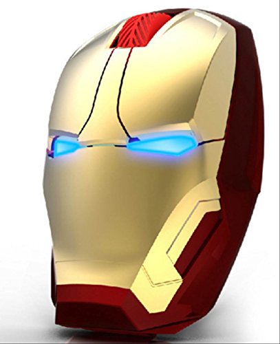 iron man アイアンマン ワイヤレス　Bluetooth マウス USB 光学式 (GOLD) [並行輸入品]