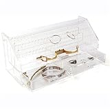 Earring Holder-Clear Acrylic-Holds 37 Pairs! (Clear) (10'W x 3 7/8'D x 4 1/2'H)