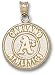 Oakland Athletics Solid 10K Gold Round Logo 5/8'' Pendant