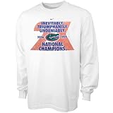 Nike Florida Gators 2006 BCS National Champions White 2-Time Celebration Long Sleeve T-shirt