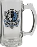 Dallas Mavericks Beer Mug: 3D Logo Glass Tankard