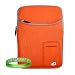 Premium Fit Toshiba Satellite T115D-S1125 LED TruBrite 11.6-Inch Laptop (Black) 3 Pocket Netbook Sleeve Cover Carrying Case with Added Toshiba Accessories Pocket ** ORANGE ** + Live * Laugh * Love Silicone Wrist Band!!!