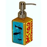 Pump Porcelain Liquid Soap Dispenser entirely hand painted in the original Carr� design. Luxuriously Gift Boxed for the prefect housewarming presentby CHH Design