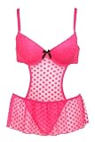 Torrid Plus Size Pink Dot Mesh Apron Baby Doll